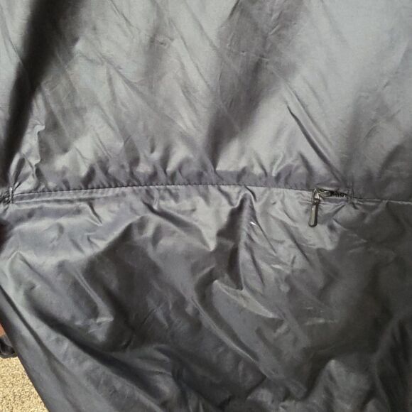 Aether Men’s Windbreaker Size Medium Lightweight Navy Blue Zip Pockets - Picture 12 of 12